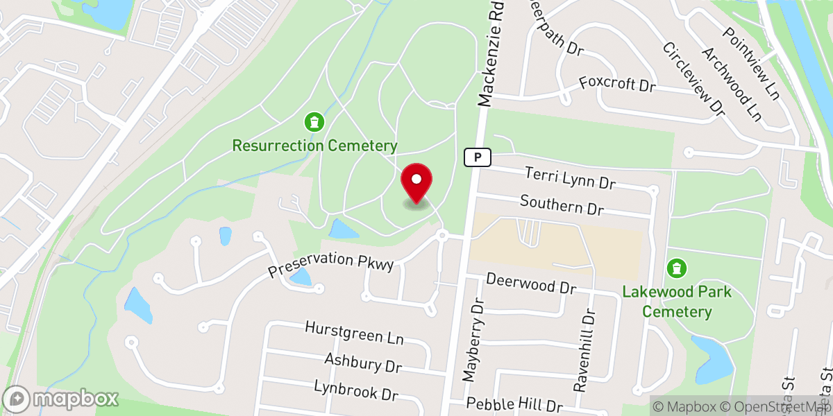 Map showing location of The Chapel of the Risen Christ