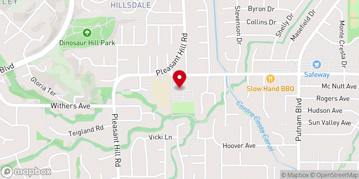 Map showing location of Oak Park Christian Center