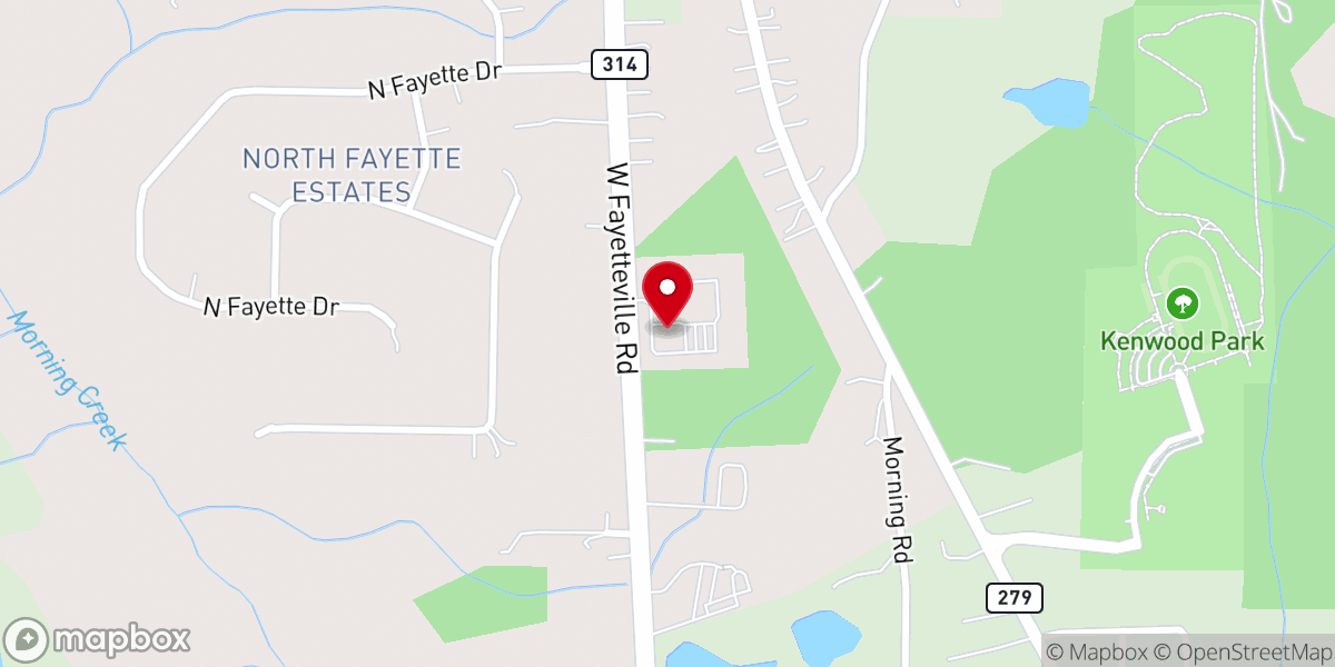 Map showing location of The Olivet Church