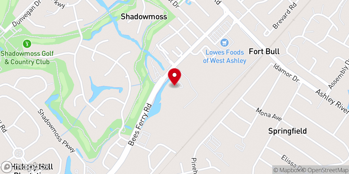 Map showing location of Holy Spirit Evangelical Lutheran Church