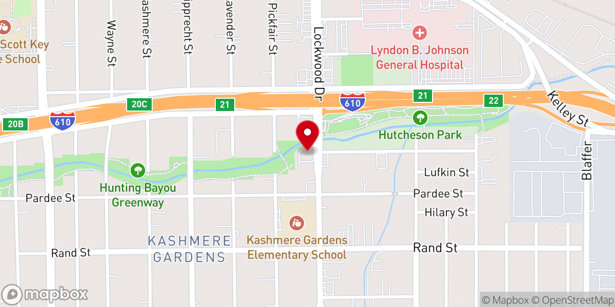 Map showing location of Canaan Baptist Church