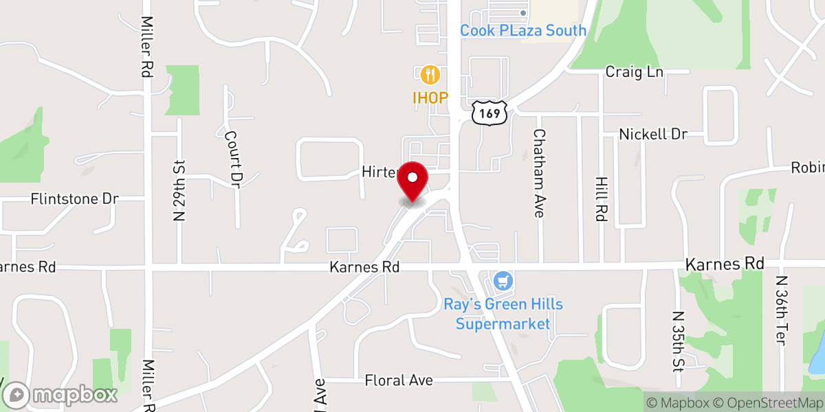 Map showing location of Trinity Presbyterian Church St. Joseph MO