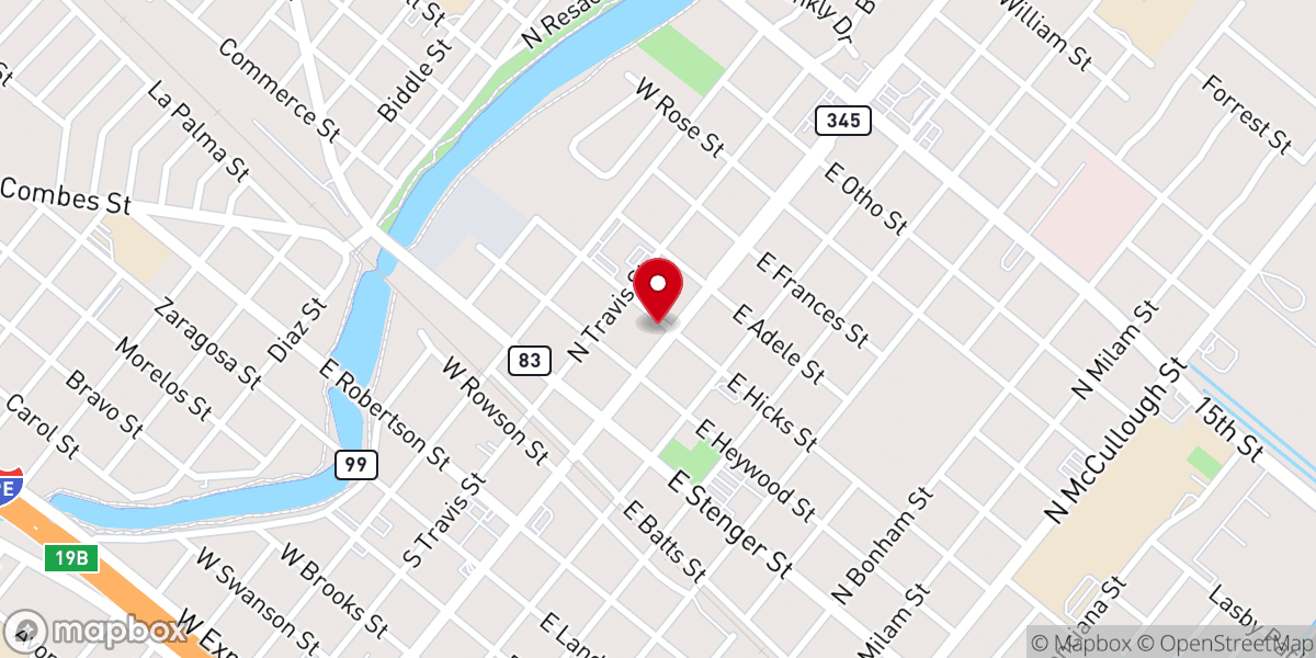 Map showing location of Church of Christ/ Iglesia de Cristo