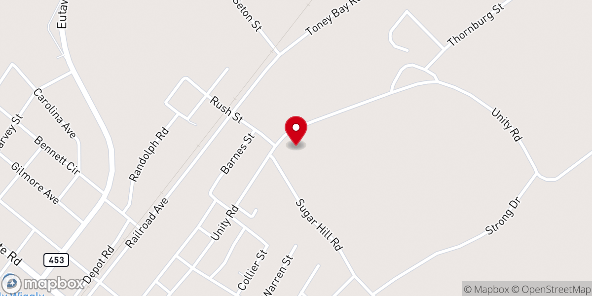 Map showing location of Solid Rock Outreach Ministries Inc