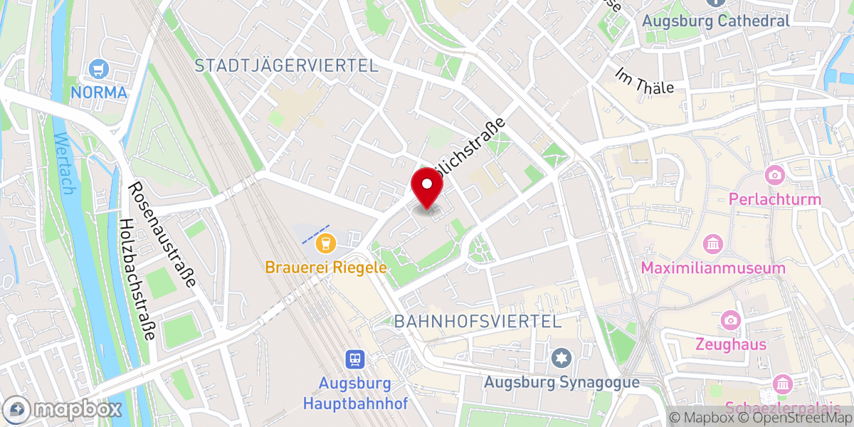 Map showing location of Evangelische Diakonissenanstalt
