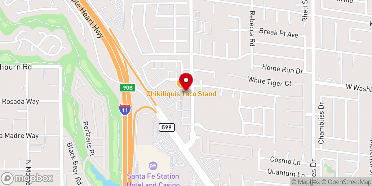 Map showing location of Scenic Las Vegas Weddings
