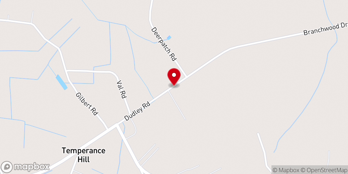 Map showing location of Union Baptist Church Parsonage
