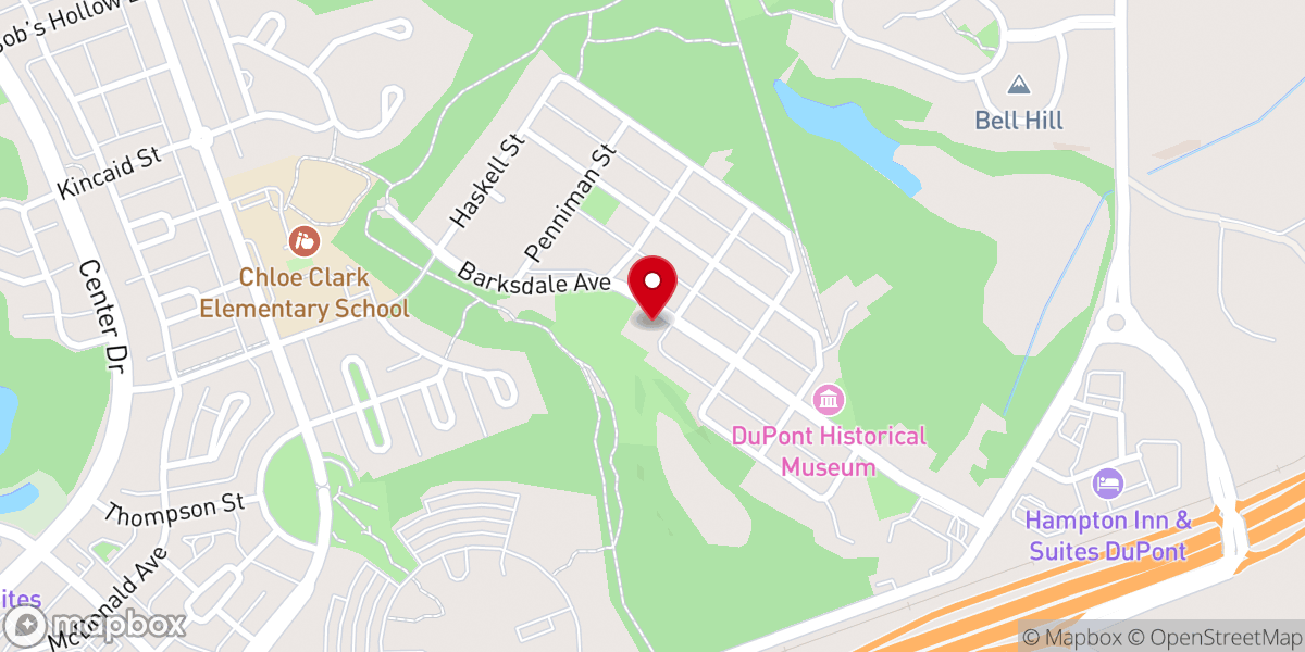 Map showing location of Community Presbyterian Church of DuPont