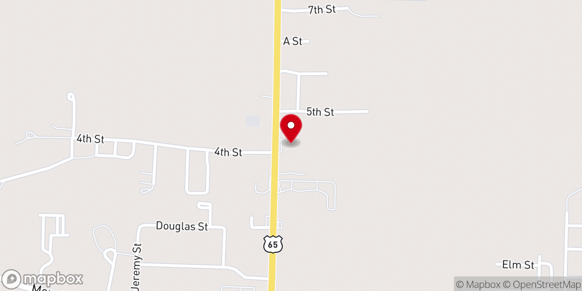 Map showing location of Trinity Faith Tabernacle