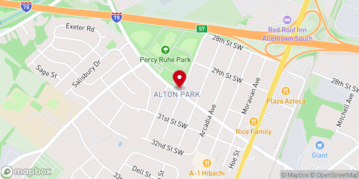 Map showing location of New Apostolic Church