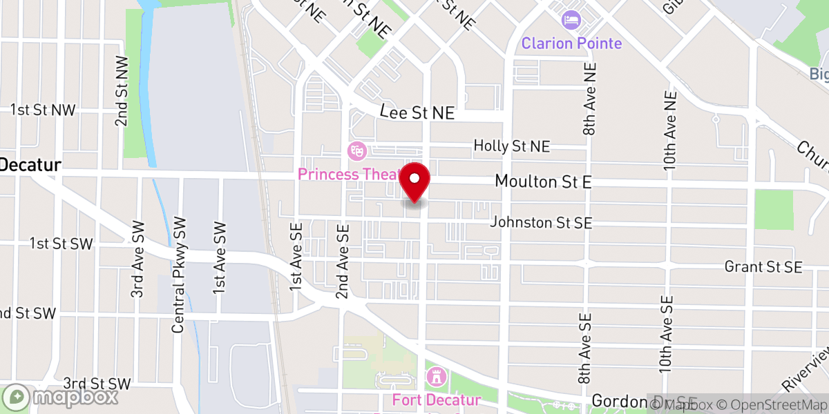 Map showing location of lp.church