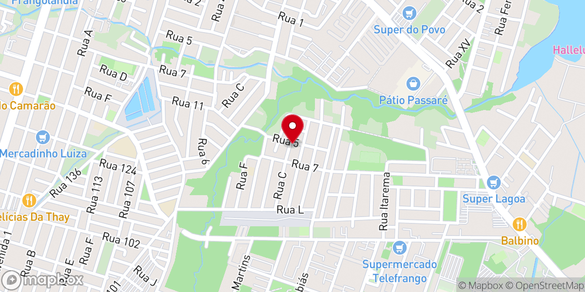 Map showing location of IDPB Fortaleza - Igreja de Deus Pentecostal do Brasil