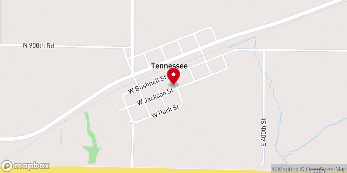 Map showing location of Faith Fellowship Church
