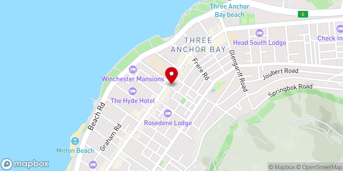 Map showing location of Sea PointMethodist Church