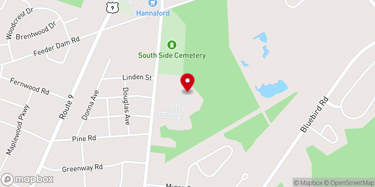Map showing location of Pine Knolls Food Pantry - Food Distribution Center