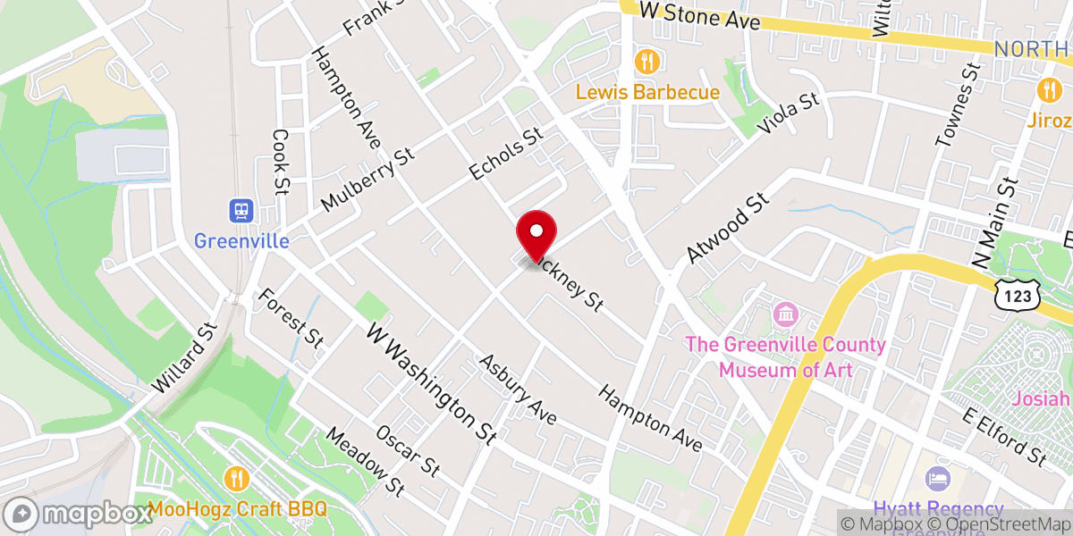 Map showing location of Grace Baptist Fellowship