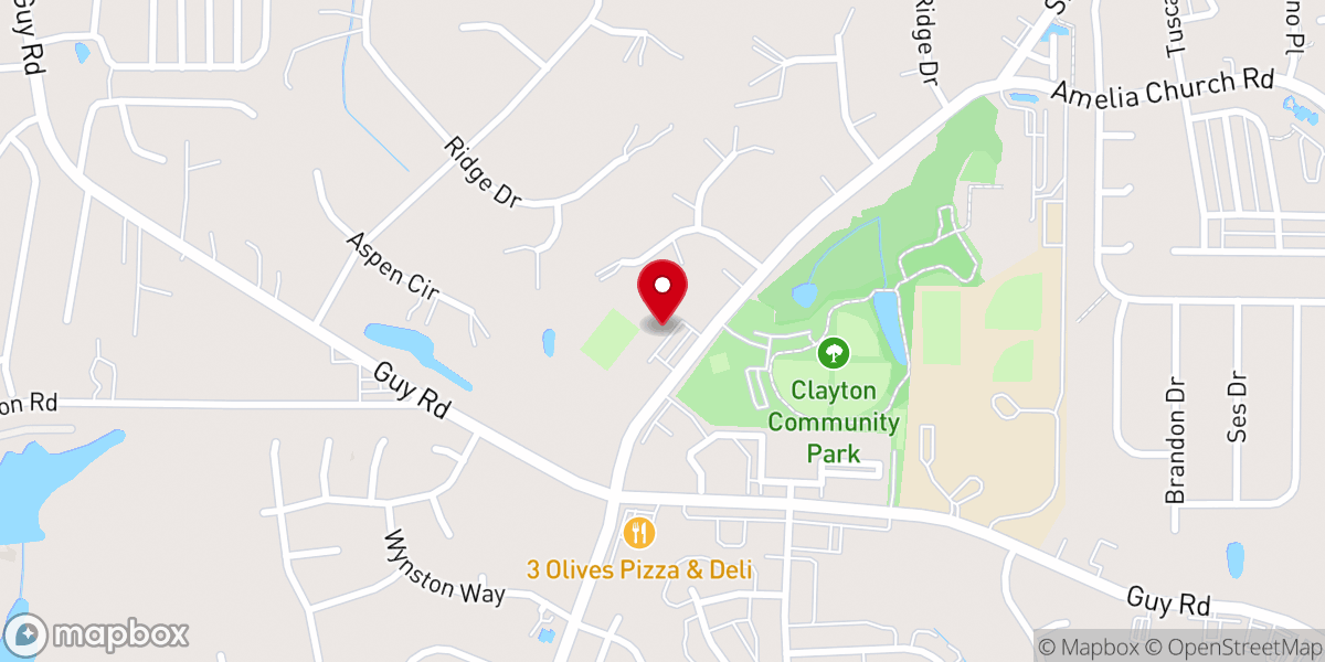 Map showing location of Christ the King Church