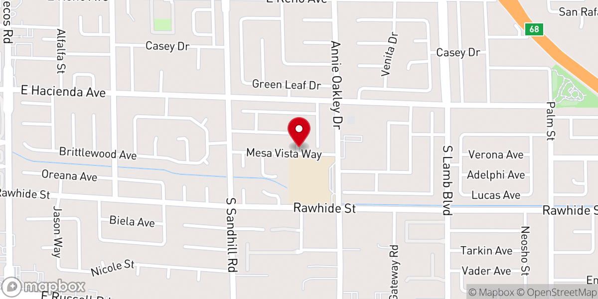 Map showing location of Congregation Shirat Shalom