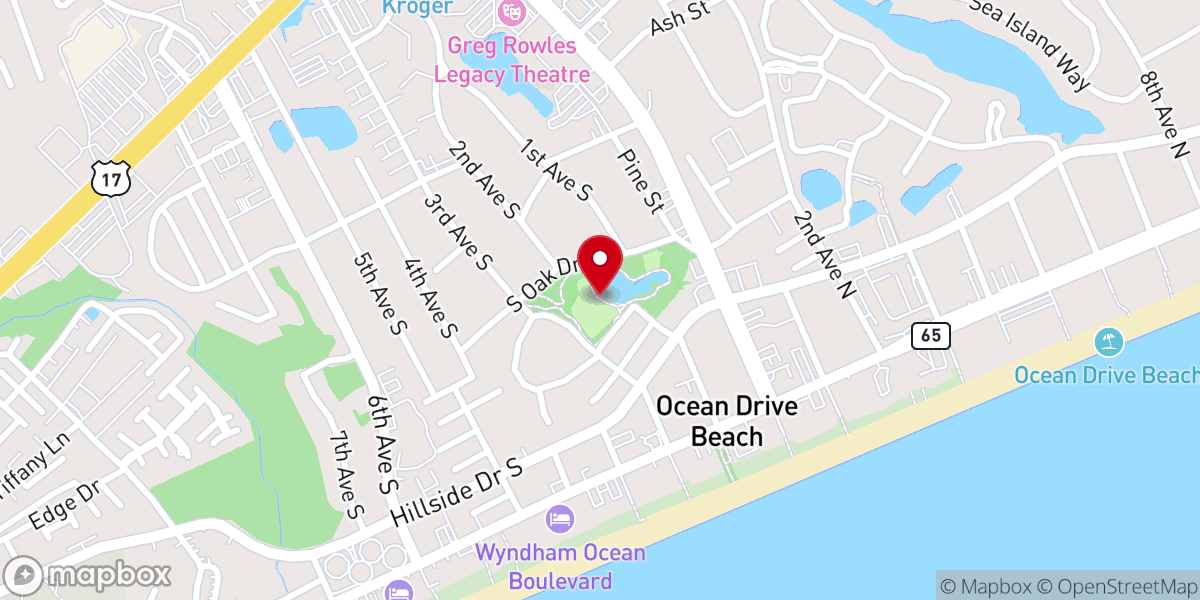 Map showing location of McLean Park