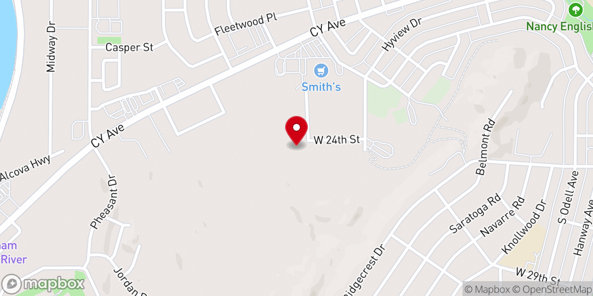 Map showing location of Lighthouse Baptist Church