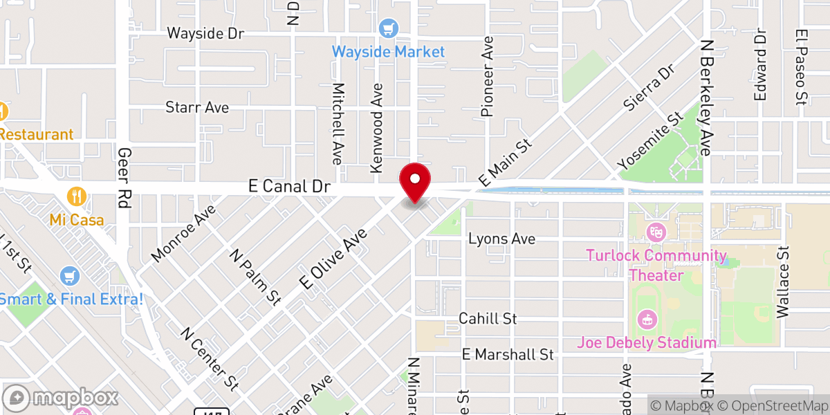 Map showing location of Saint Thaddeus Holy Apostolic Church of the East Assyrians