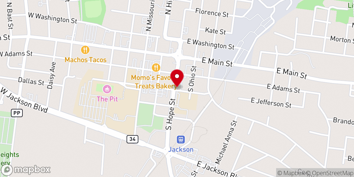 Map showing location of Immaculate Conception Catholic Church