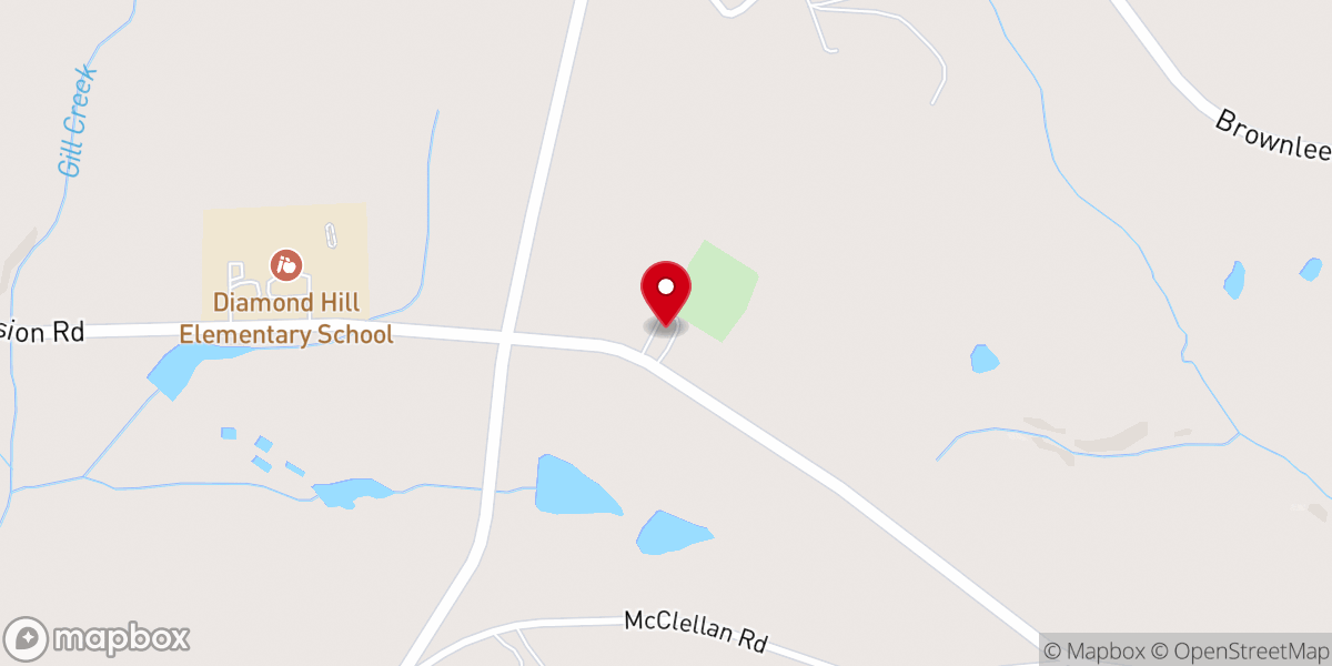 Map showing location of Bells Chapel GMC