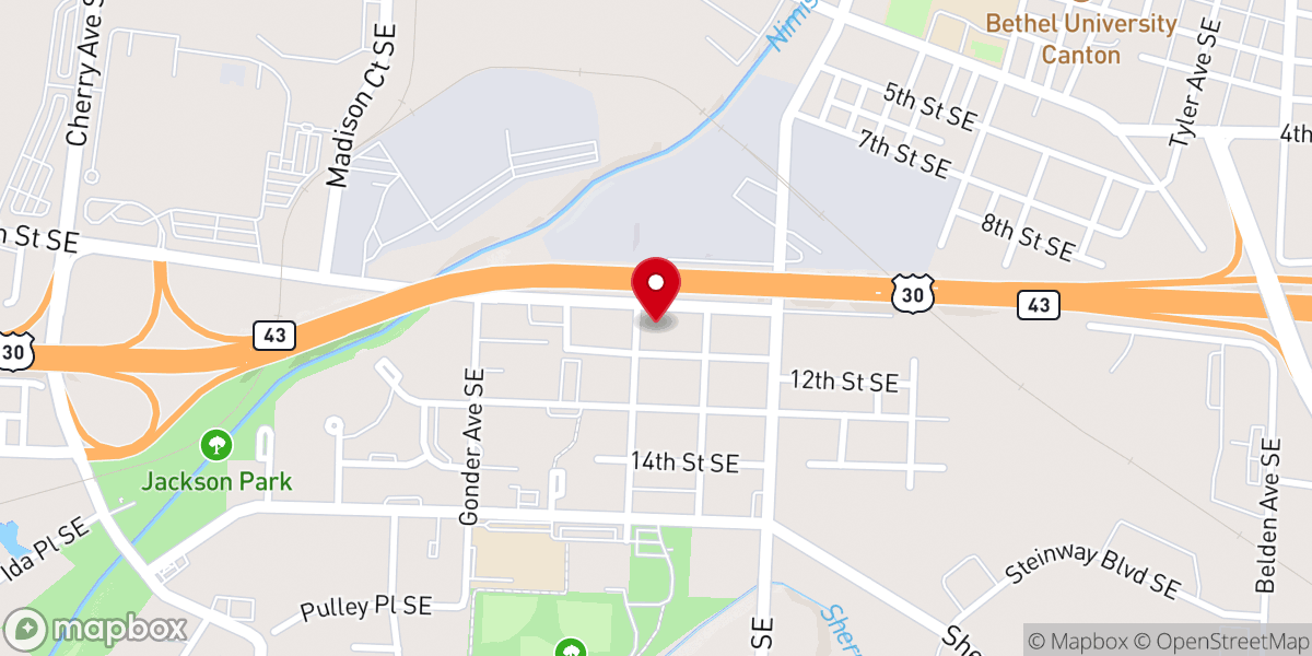 Map showing location of St. Anthony Church (St. Francis of Assisi Parish)