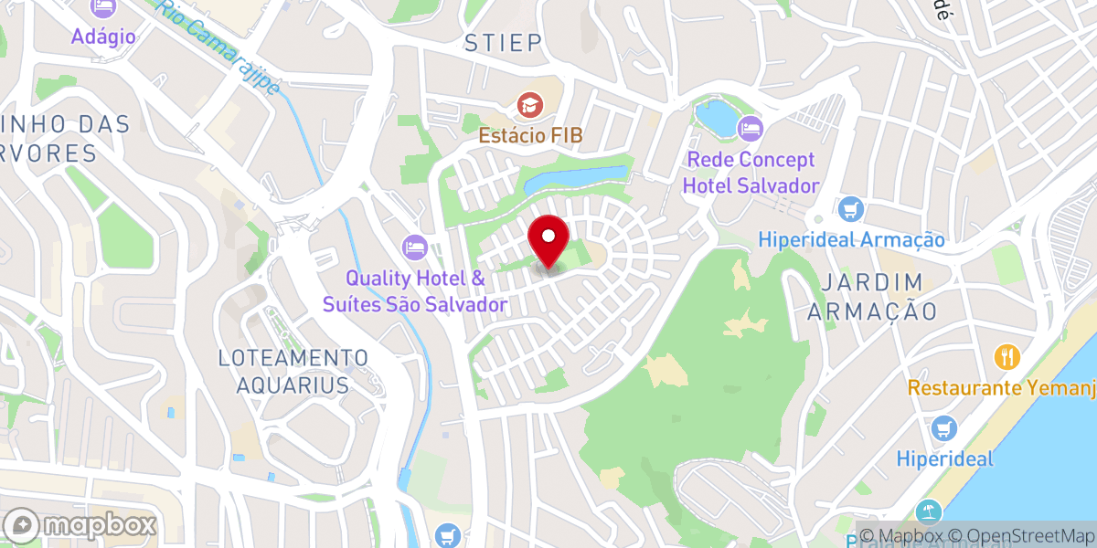 Map showing location of Igreja do Monte
