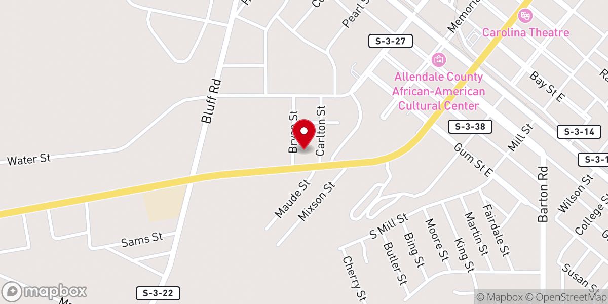 Map showing location of Allendale Community Church