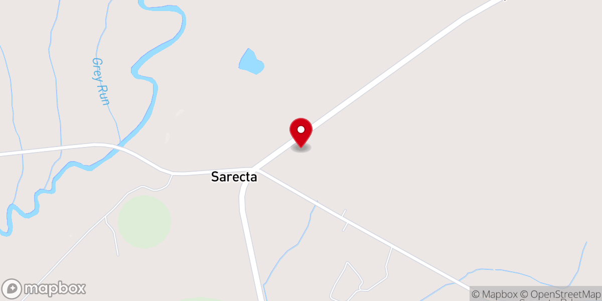 Map showing location of Sarecta Church Inc