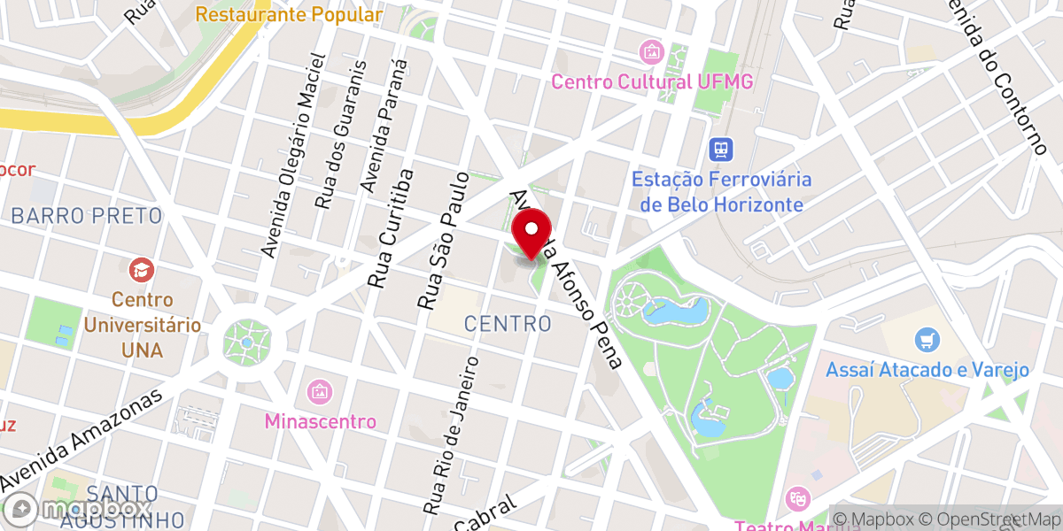 Map showing location of Santuário São José