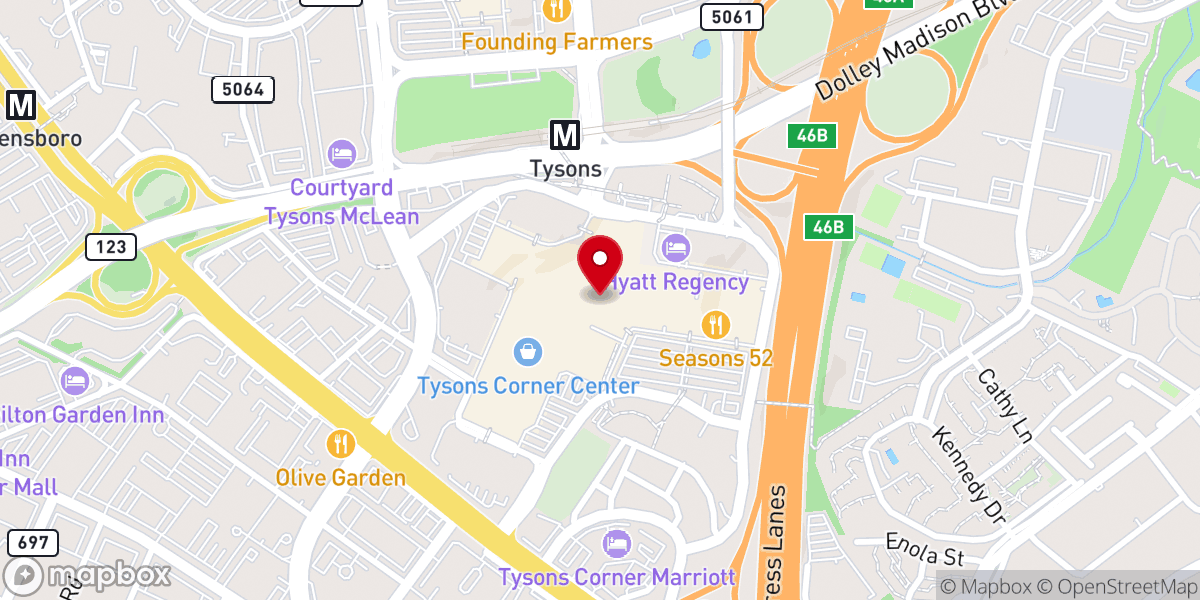 Map showing location of KAY Jewelers