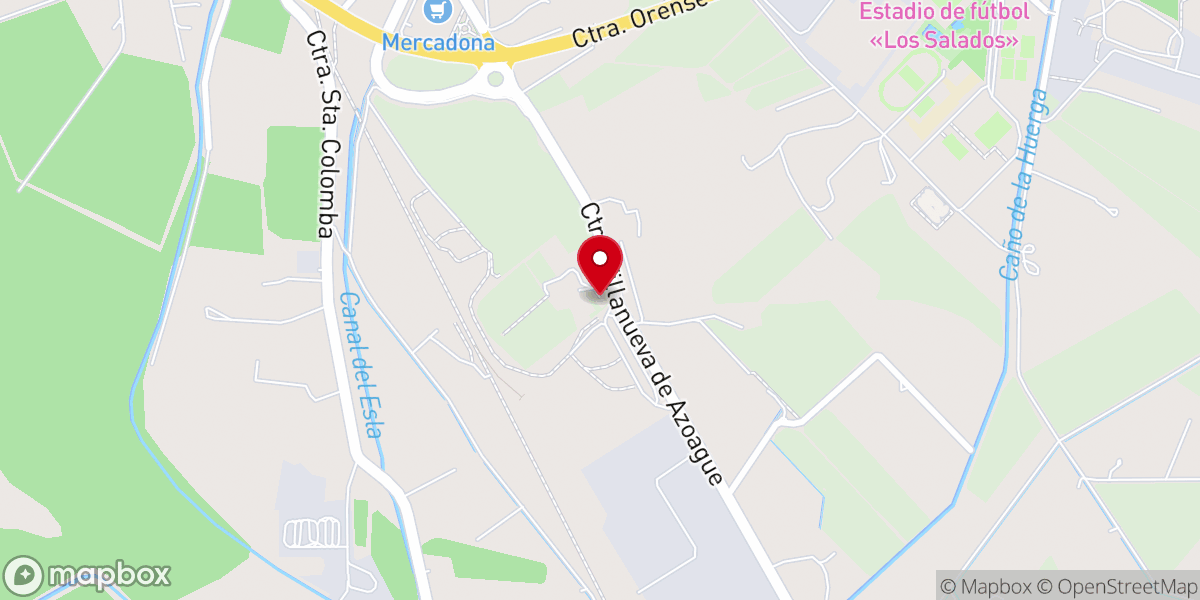 Map showing location of Monasterio Cisterciense de El Salvador