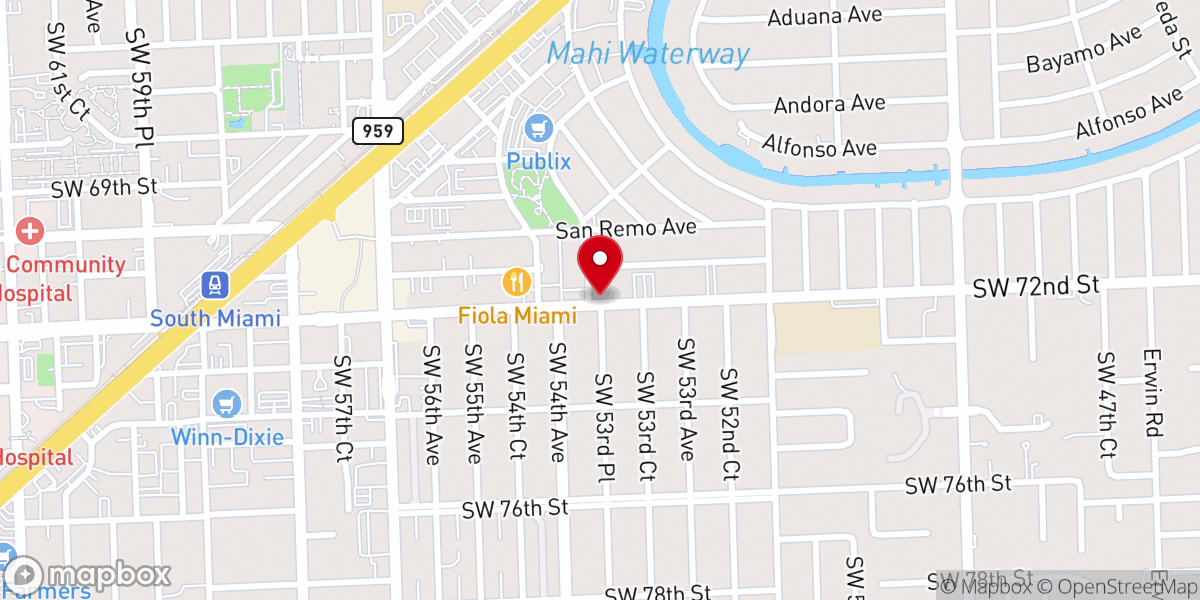 Map showing location of Coco Plum Woman's Club