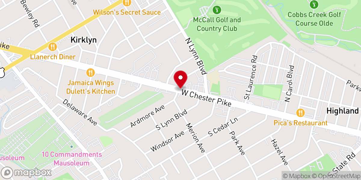 Map showing location of Saint Laurence Church Office