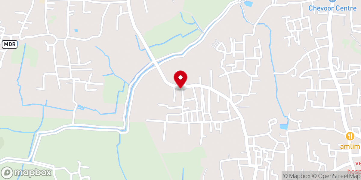 Map showing location of St. Rocky's Syro-Malabar Church, Pootharakkal