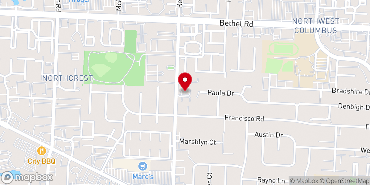 Map showing location of Highpoint Evangelical Christian Church