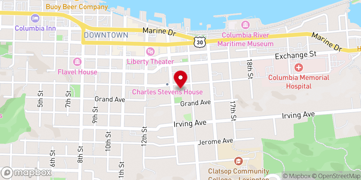 Map showing location of Rosebriar Mansion