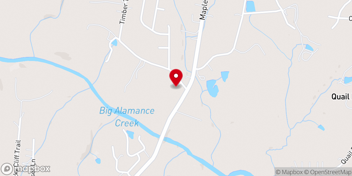 Map showing location of Cornerstone Presbyterian Church