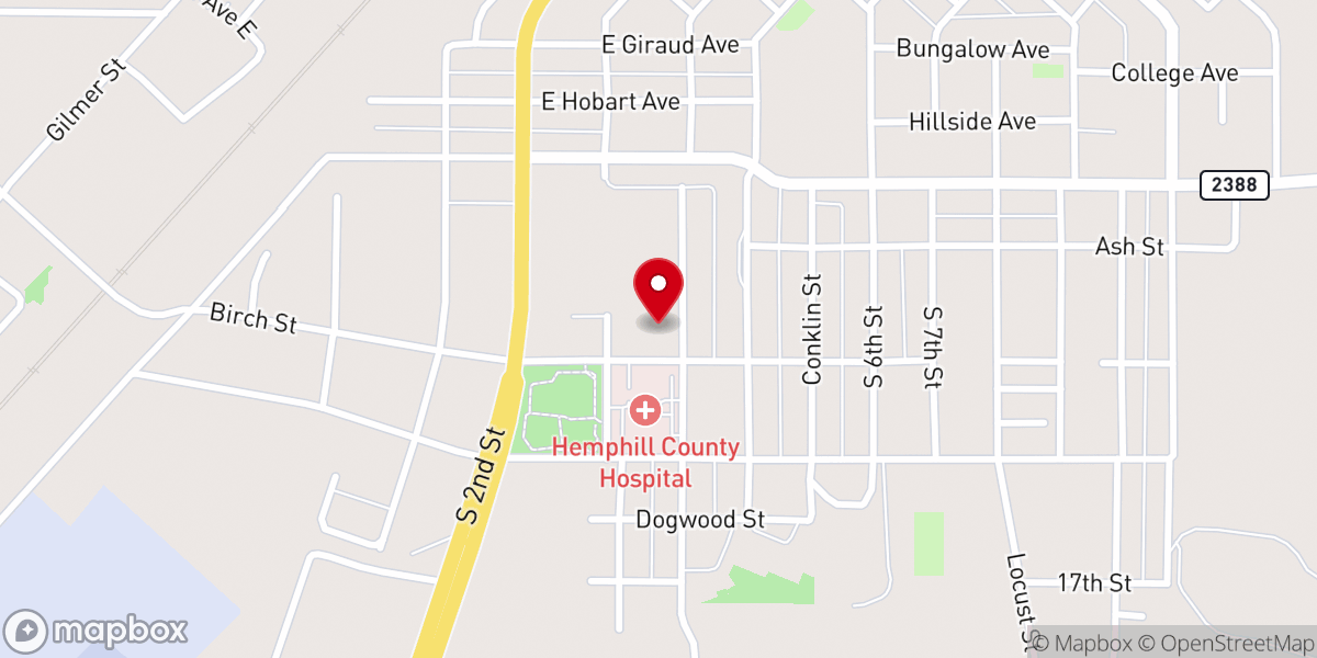 Map showing location of Abundant Life Assembly of God