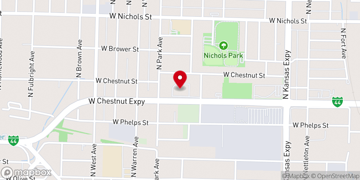 Map showing location of Deliverance Temple Church