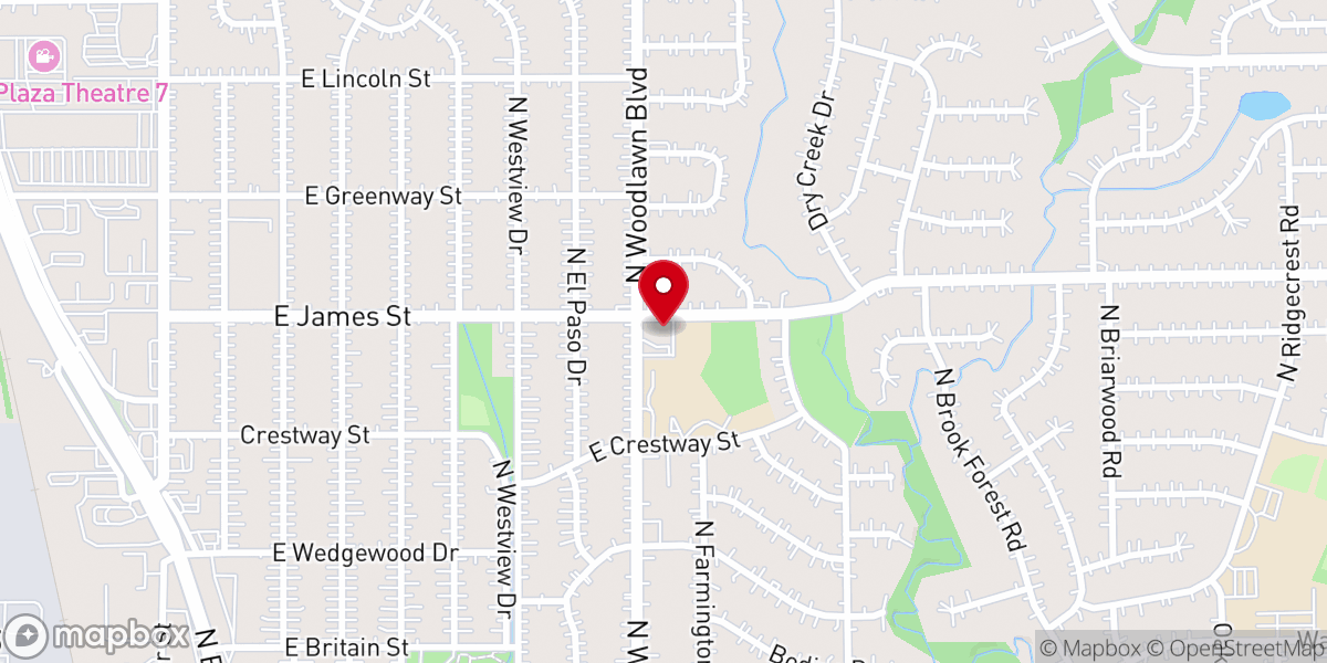 Map showing location of Derby Friends Church