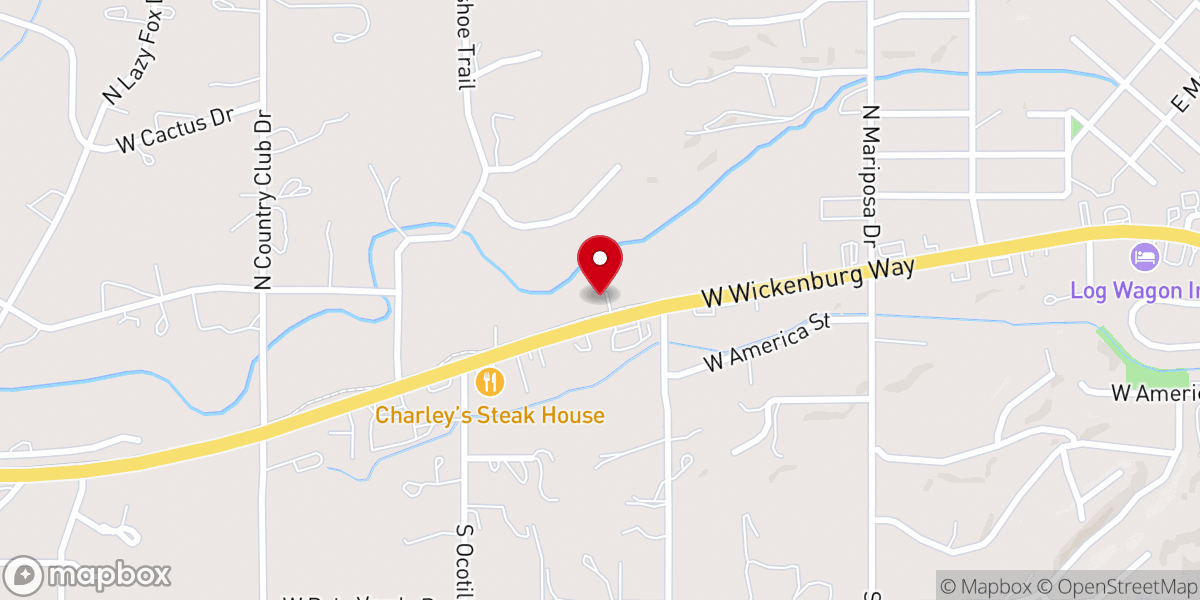 Map showing location of Desert Community Bible Church