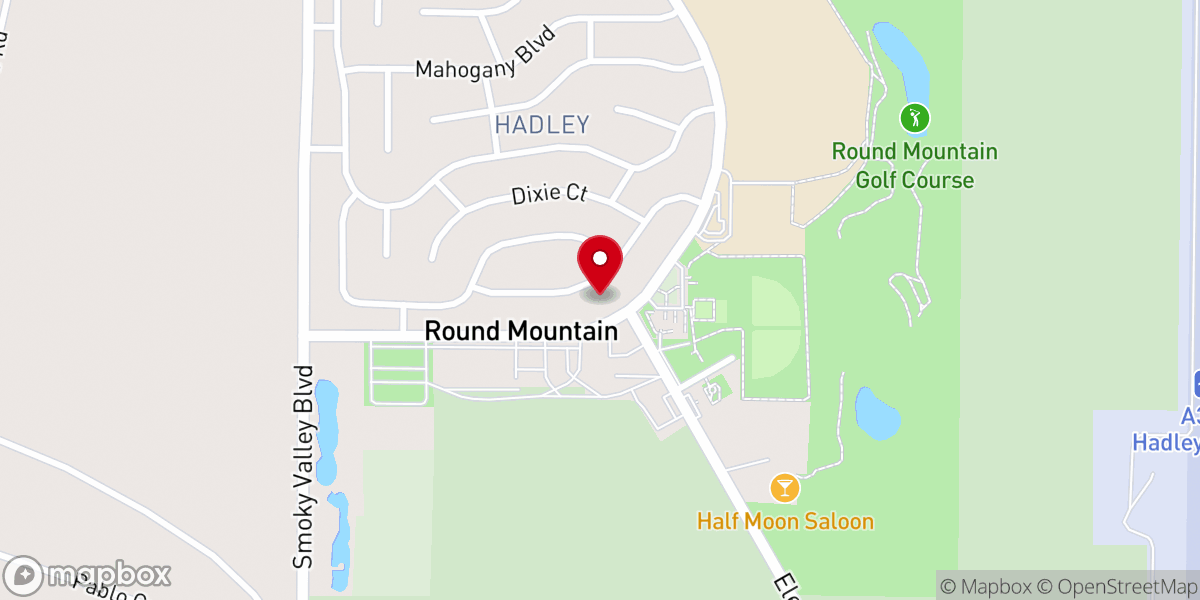 Map showing location of Desert Oasis Christian Center