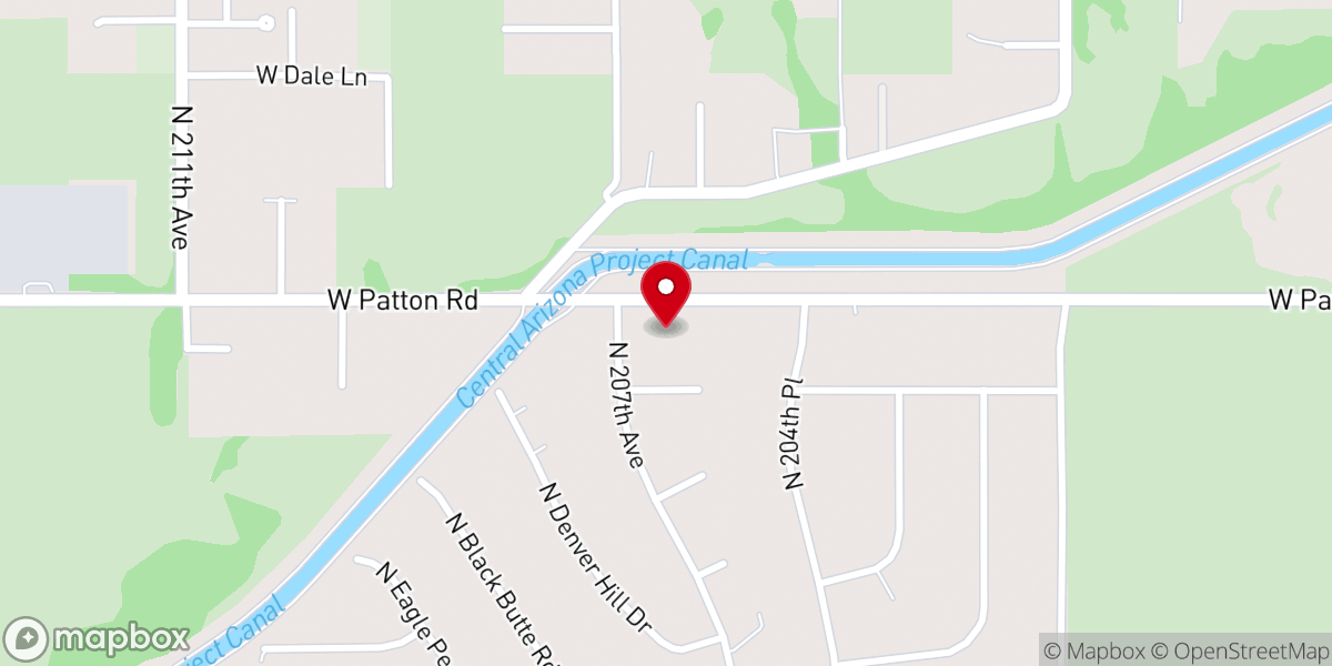 Map showing location of Desert Rose Baptist Church