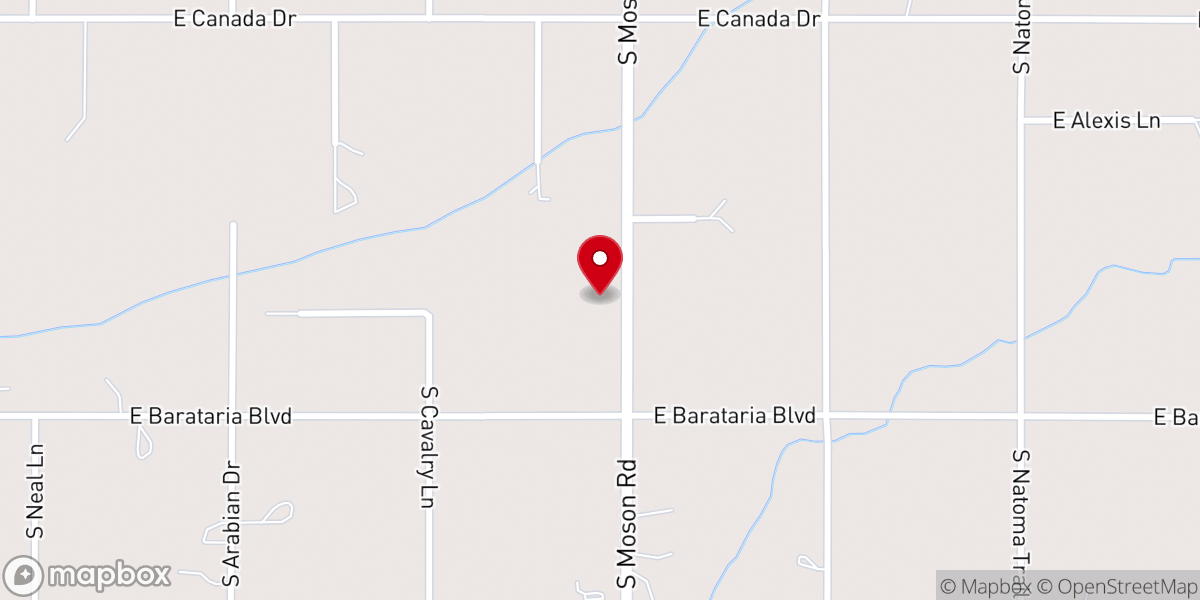 Map showing location of Desert Rose Christian Fellowship