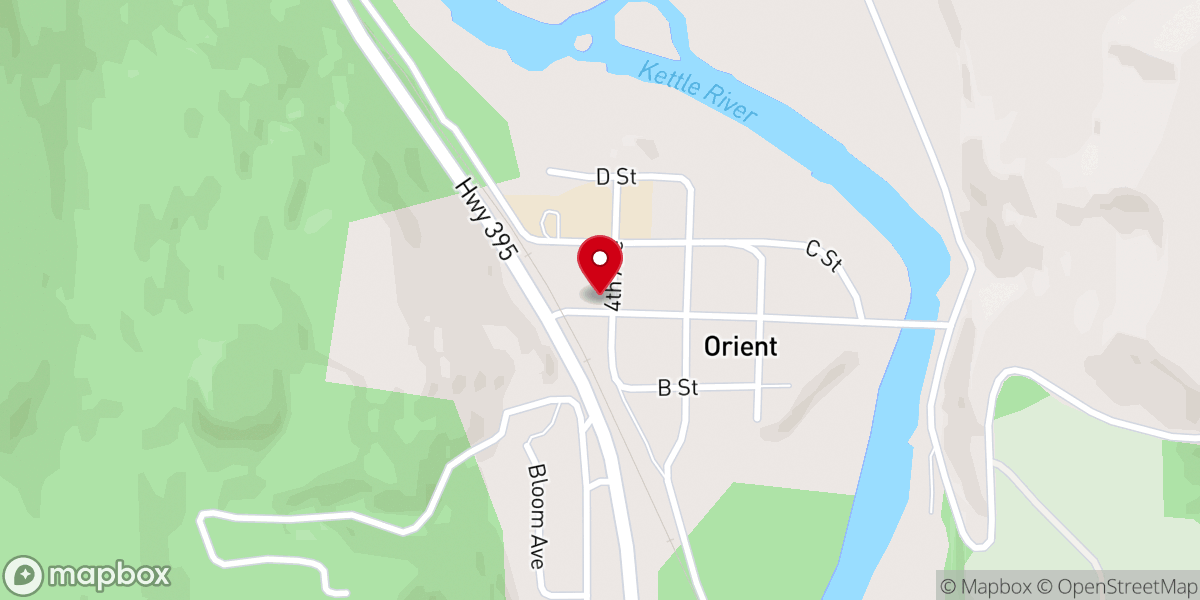 Map showing location of Zeata Tucker’s Historic Cafe Building