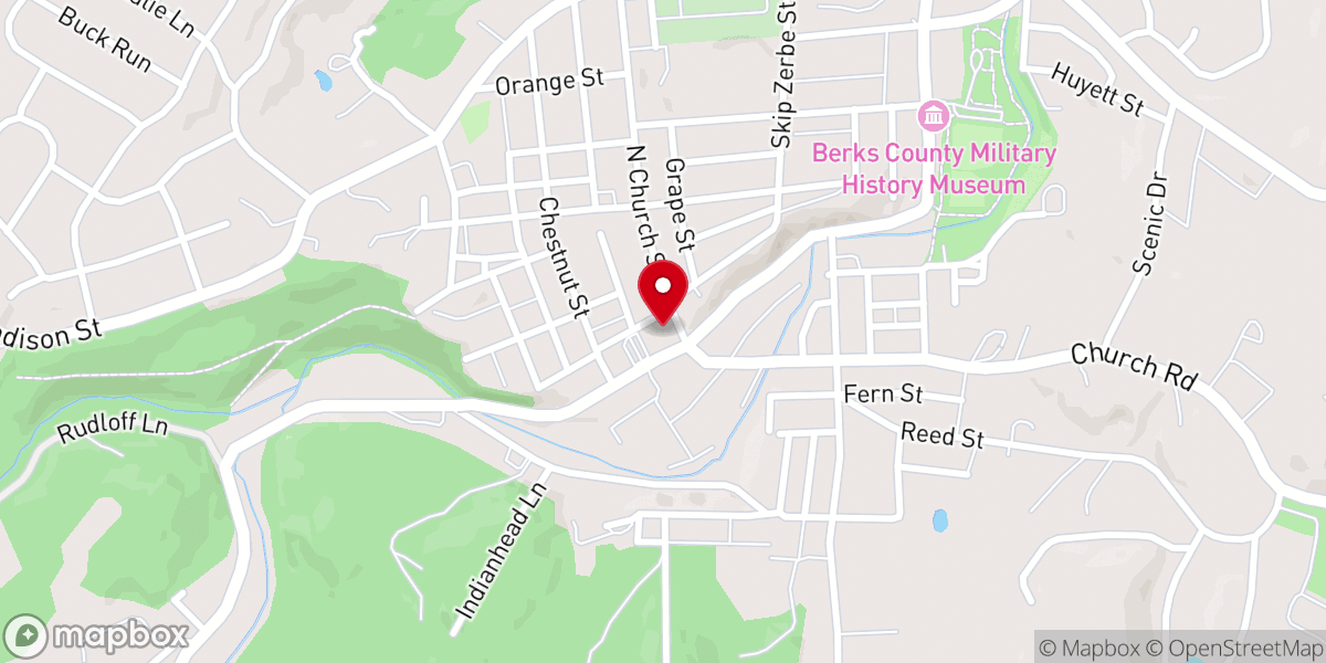 Map showing location of Calvary United Methodist Church Prs