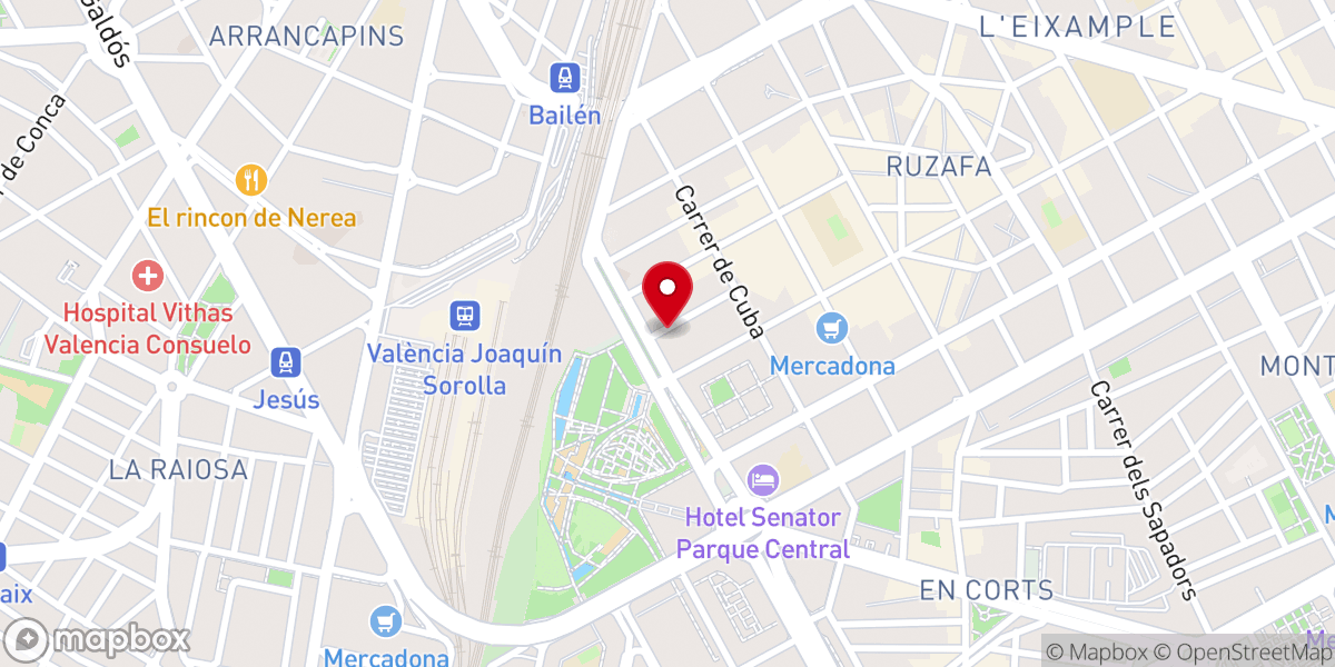 Map showing location of Iean Jesús Valencia